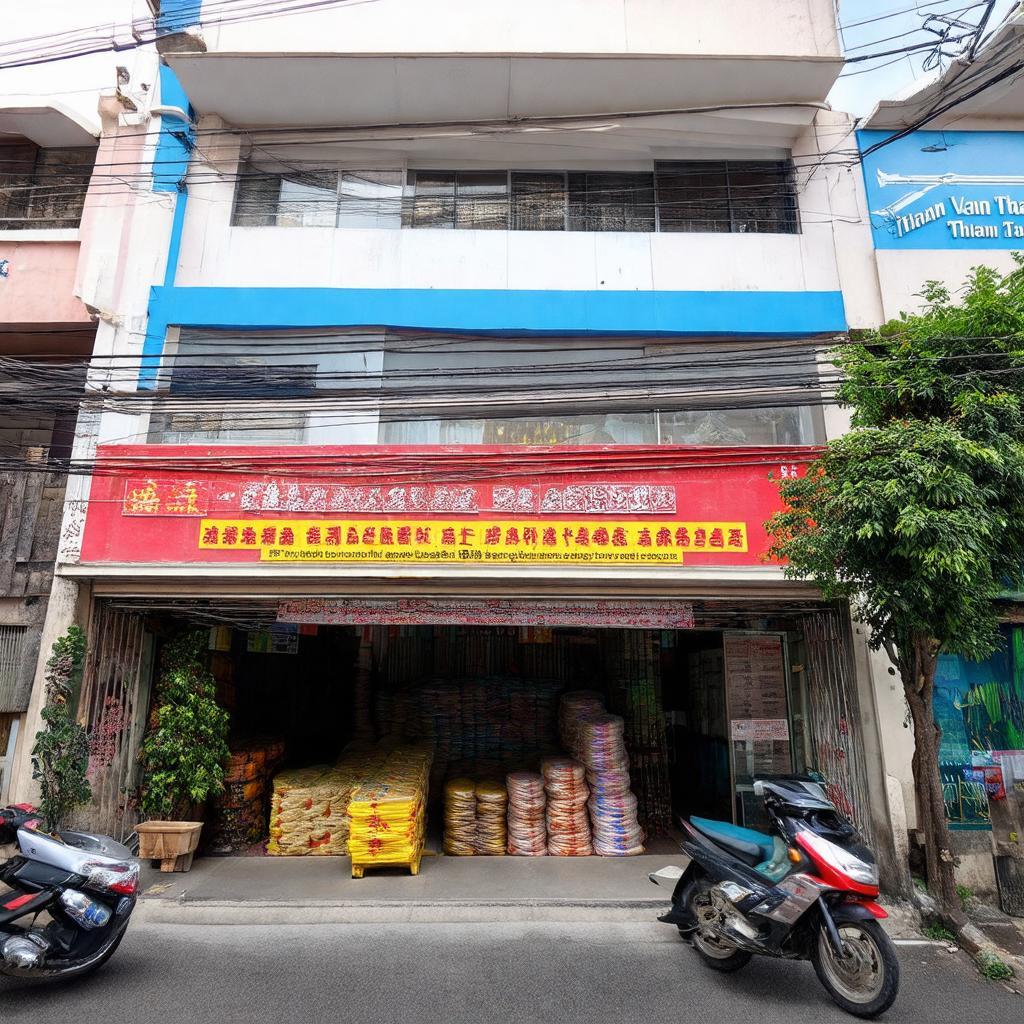 Bên ngoài Chành Xe Tân Vạn Thuận 746 Phan Đình Phùng Trà Vinh, cho thấy mặt tiền và khu vực nhận hàng.